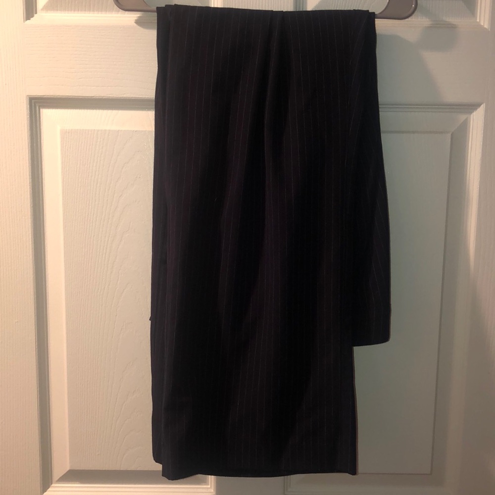 Black Pinstripe Slacks